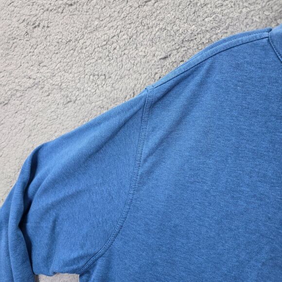 Peter Millar Quarter Zip Large 100% Cotton Blue Golf 1/4 Zip Pullover Size XL - Picture 2 of 14